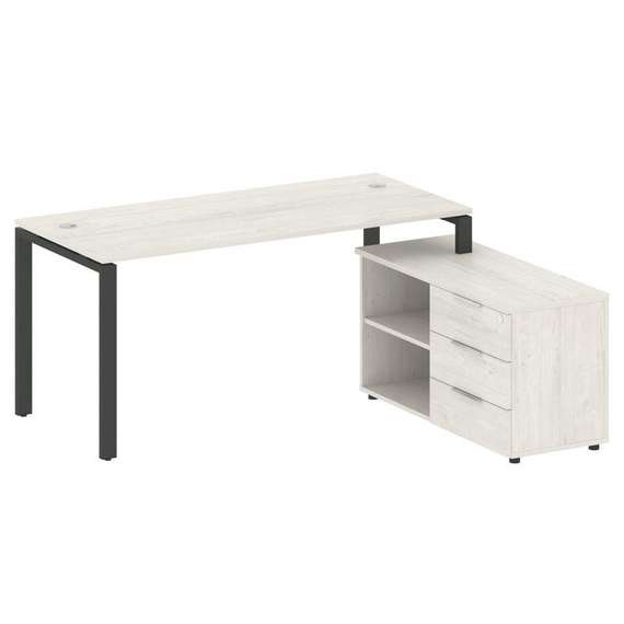 Метал Систем Рабочая станция с тумбой на П-образном м/к БП.РС-СТС-2.4 (R)