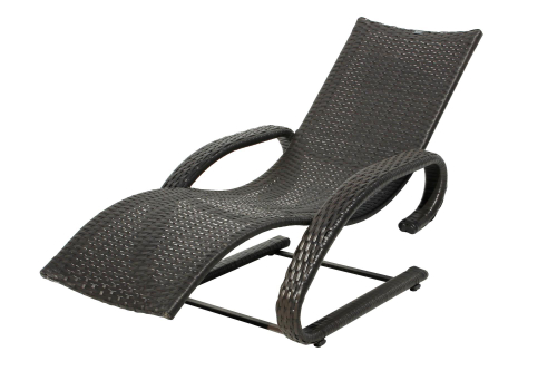 Лежак Модена арт.7006, ротанг искусственный (коричневый) "Garden story"