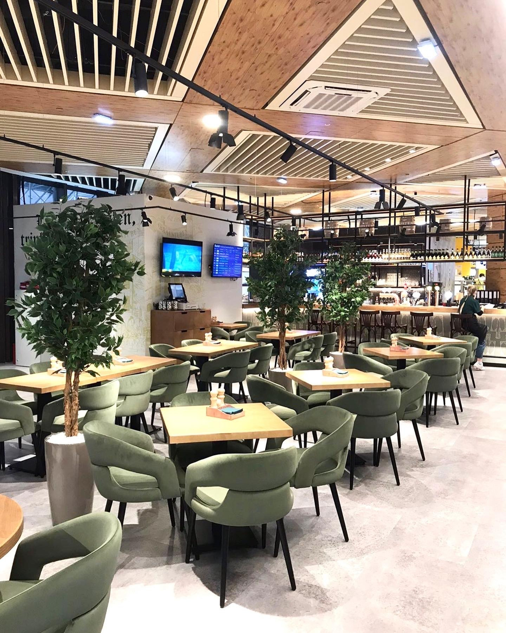 Озеленение ресторана в аэропорту Сочи