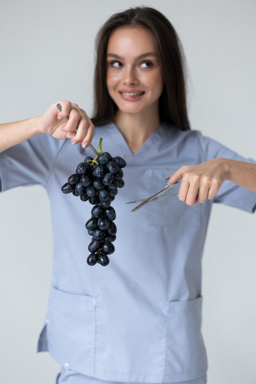 Блуза женская м644 Toray стретч серый29