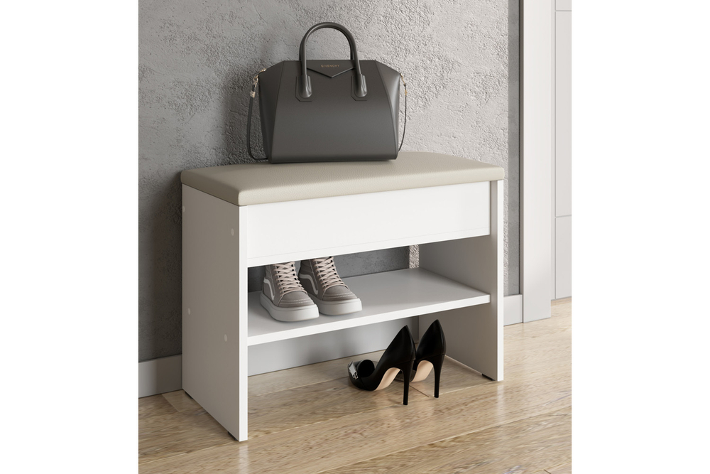 Обувница ОБ 2, Белый текстурный