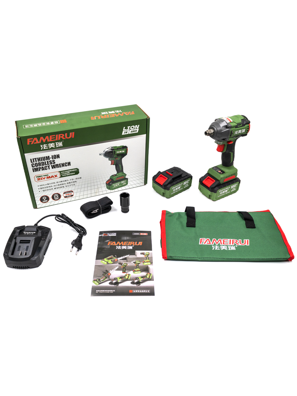 Ударный аккумуляторный гайковёрт FAMEIRUI 21V / 88VF