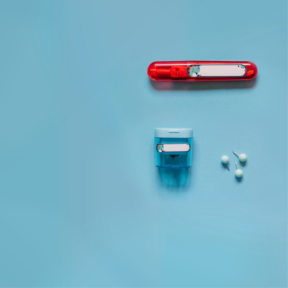 Наклейки для школы Динозавр (синий), 56 шт