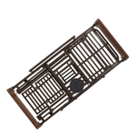 Кровать механическая Med-Mos E-49 (ЛДСП венге) с туалетным устройством и функцией «кардиокресло»