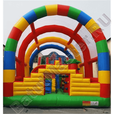 Коммерческий надувной батут "Радуга 2" 12*6*6 м
