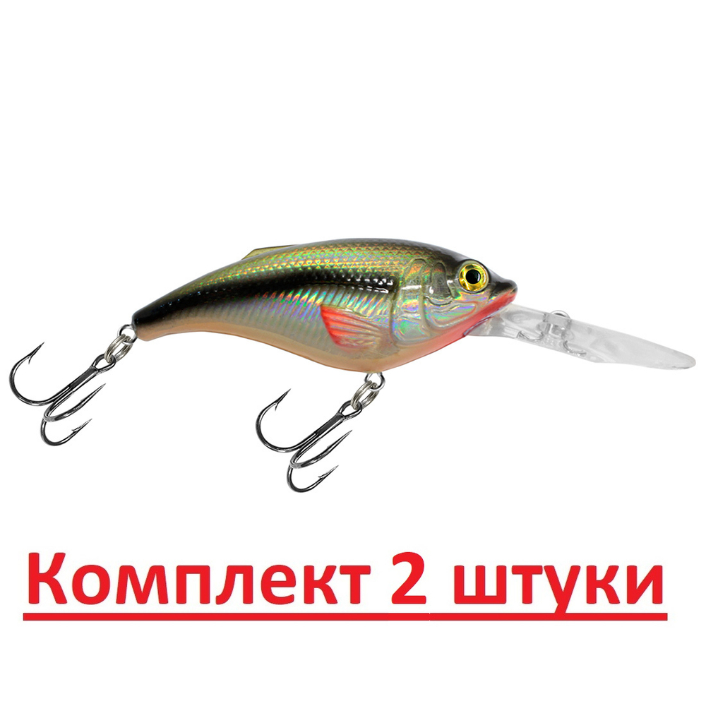 Воблер для рыбалки ТОЛСТЯК DR 66mm,