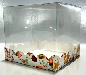 Коробка купол волна 15х15х14 см. Выбор цвета