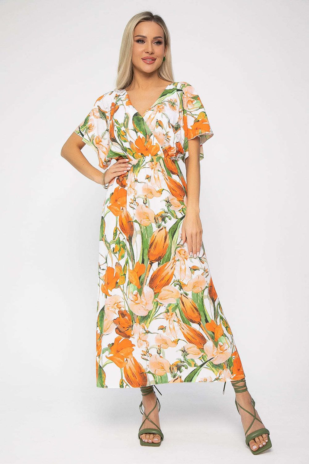 Платье Летнее настроение (оранжевое) П13726-7М LT Collection