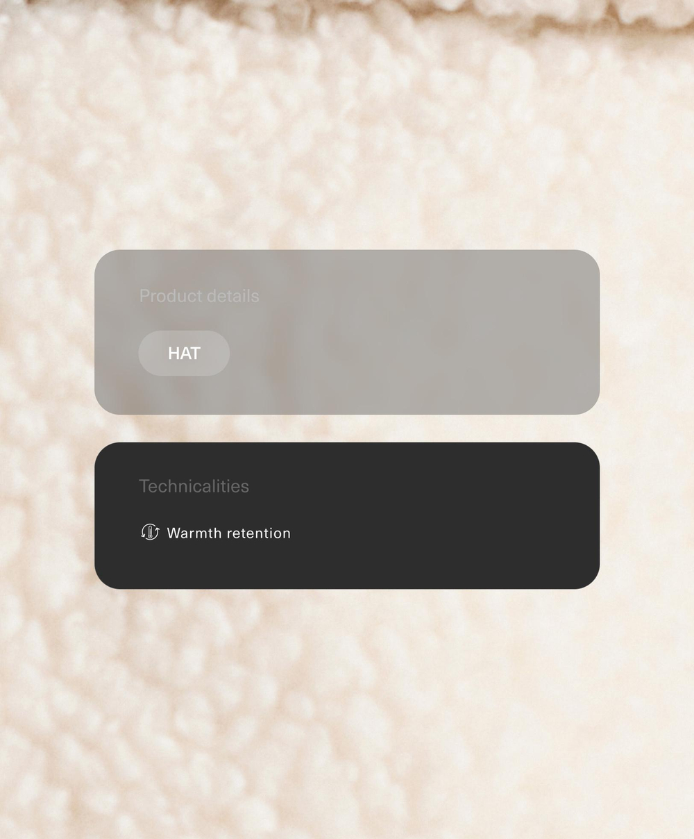 Oysho Двусторонняя шапка из искусственной овчины, шоколадный