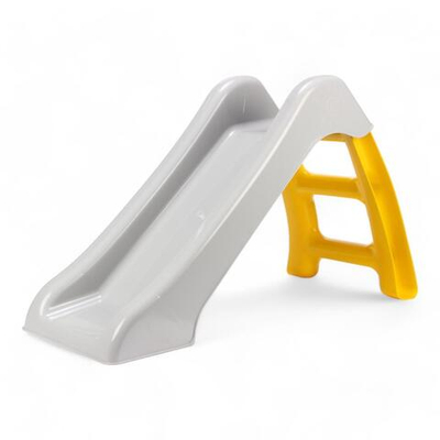 Горка детская 70 см, серый/желтый