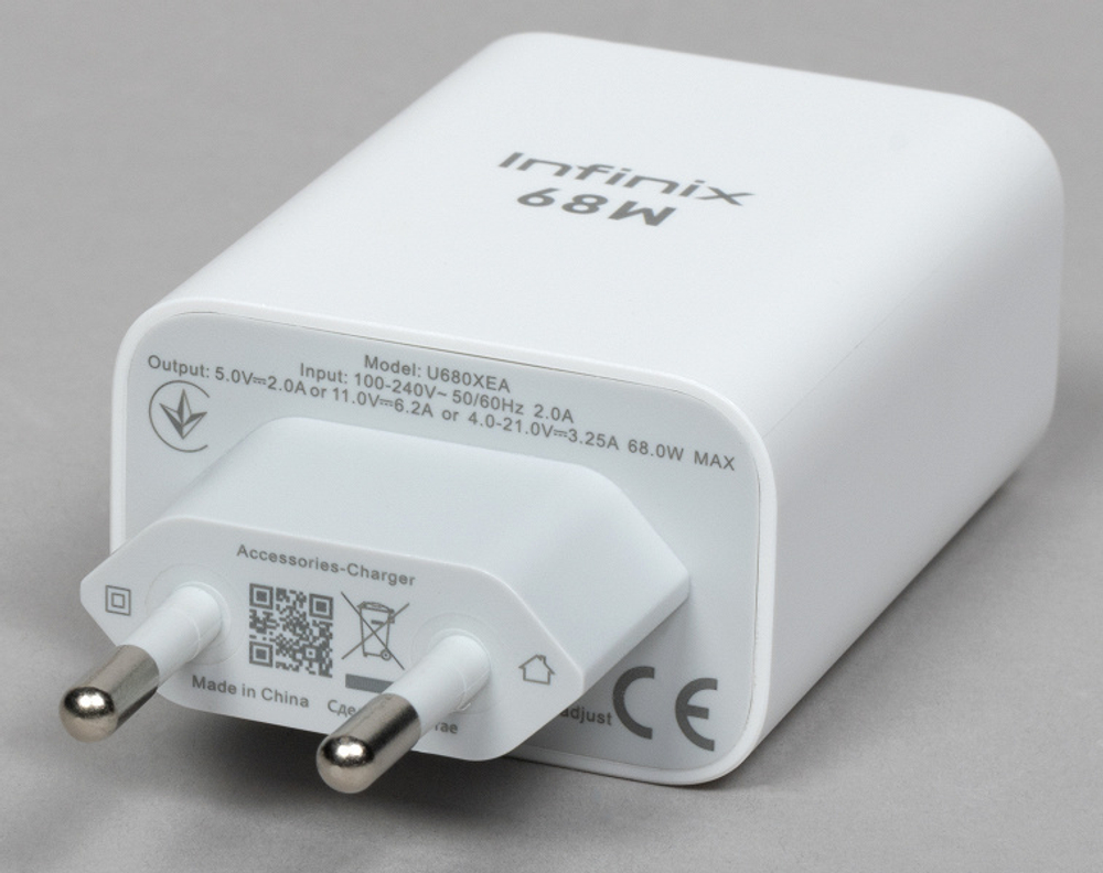 Блок питания (зарядное устройство) (infinix) (U680XEA) (68W) (ORIG-SP)