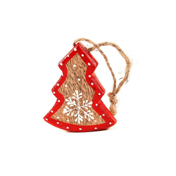 Украшения подвесные stars/trees/hearts, деревянные, в подарочной коробке, 12 шт.