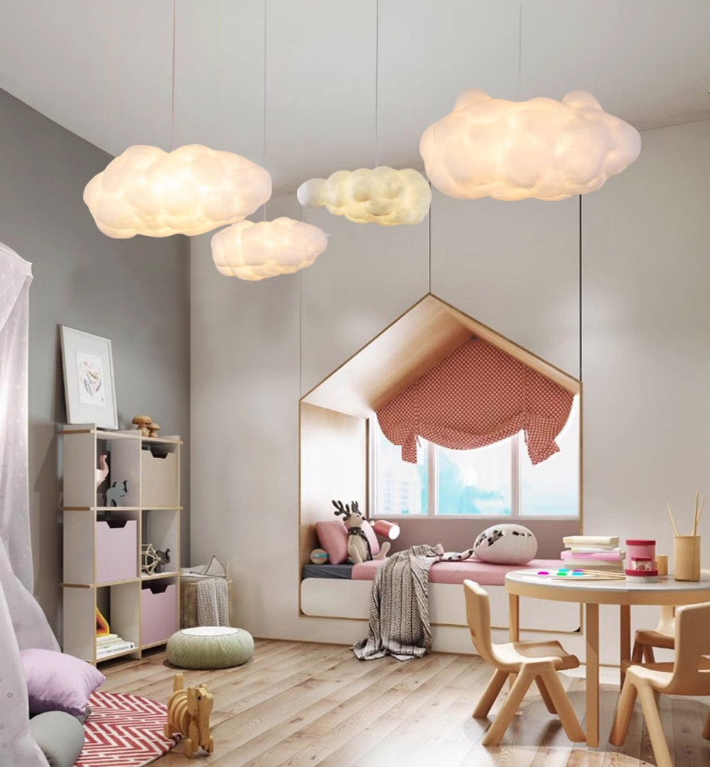 Pendant design lamp Mamacloud Light by Frank O. Gehry