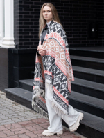 Шарф теплый с орнаментом Сканди