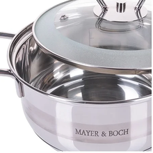 Кастрюля MAYER &amp; BOCH MB-25406, 1.6 л, стальной