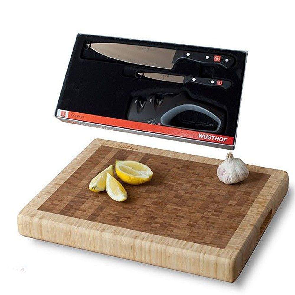 Набор из 2 ножей и точилка Wuesthof Gourmet Германия фото