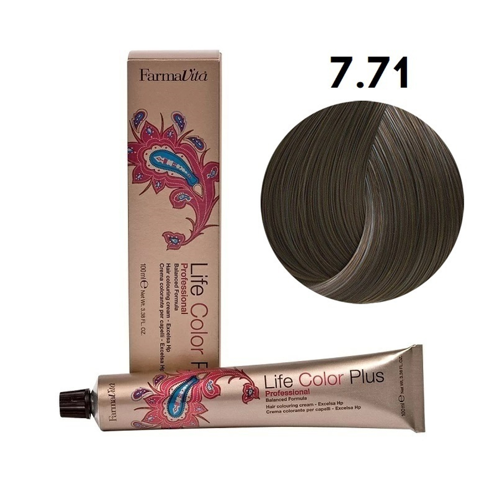 7.71/7.81 NEW очень светлый коричневый кашемир пепельный Life Color Plus.100м