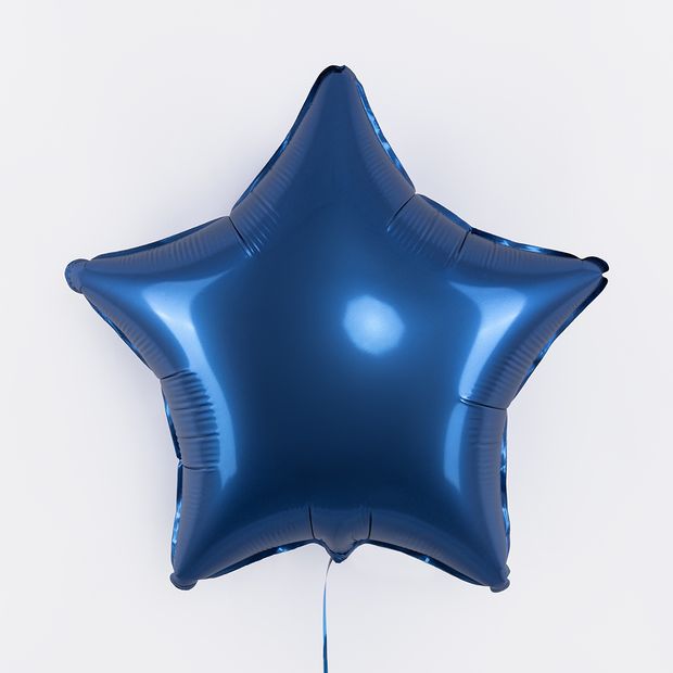 F Шар Звезда 18''/46 см, Темно-синий Сатин (БГ-15)