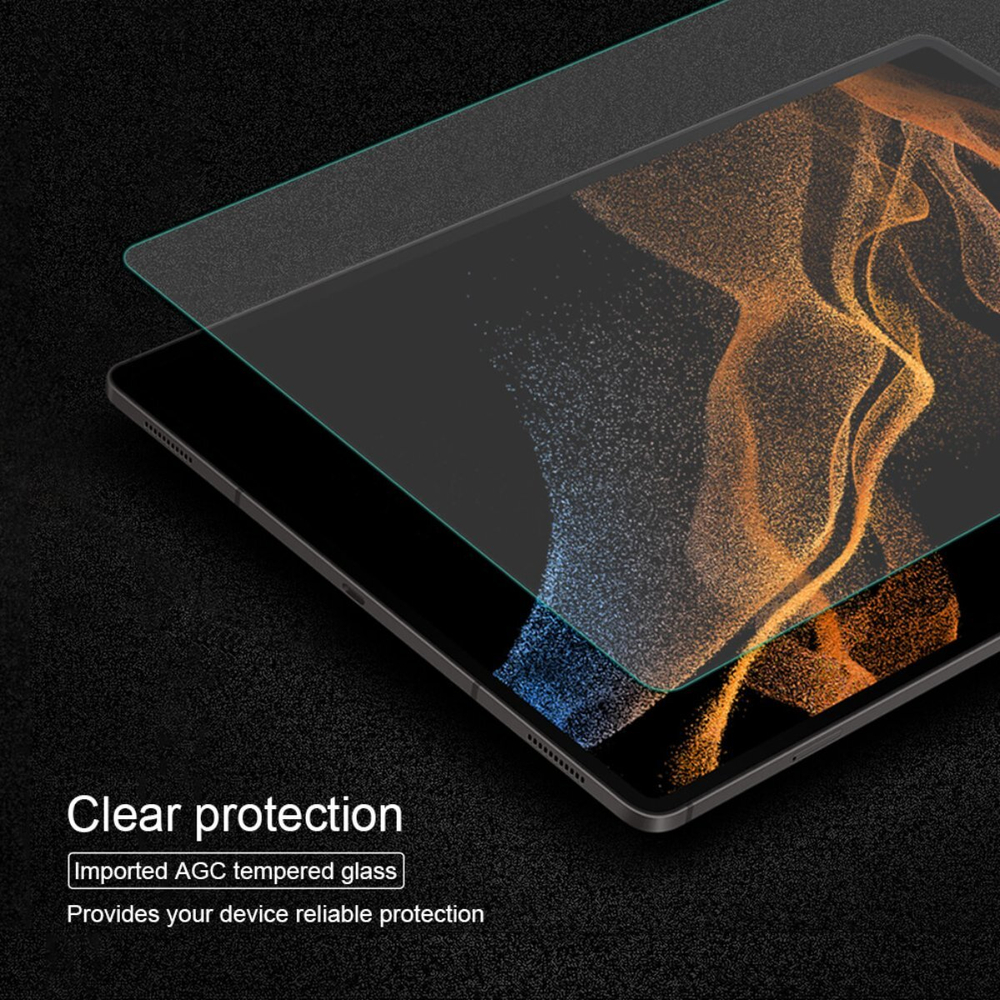 Защитное стекло с закругленными краями Nillkin Amazing H+ для Samsung Galaxy Tab S8 Ultra