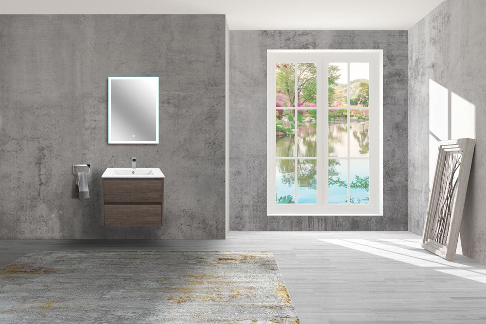 База под раковину Gio 600 подвесная, 2 выкатных ящика soft-close, R.Oak, , шт