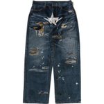 A Bathing Ape Bathing Ape Jeans All Cotton Брюки Zip Closure 0zxjnmx30350q