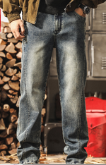 Американские ретро мужские прямые джинсы