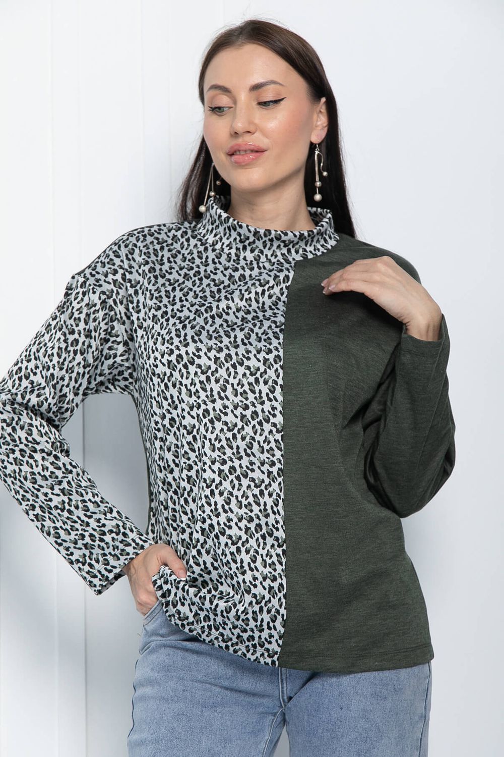 Блуза Элли (хаки) Б11306 LT Collection