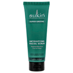 Sukin, Super Greens, детоксифицирующий скраб для лица, для нормальной и сухой кожи, 125 мл (4,23 жидк. Унции)