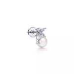 Серьги из платины с жемчугом и бриллиантами💠 Tiffany Victoria