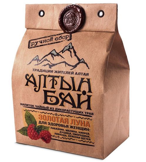 Чайный напиток "Золотая луна" (для женского здоровья) 100г. (кипрей, лабазник, лист малины, лист смородины, лаванда, красная щетка, душица)