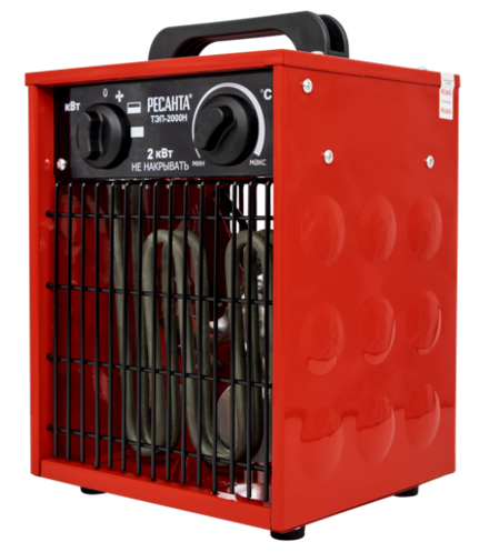 Электрический тепловентилятор РЕСАНТА ТЭП-2000Н - [2 кВт / 220В]