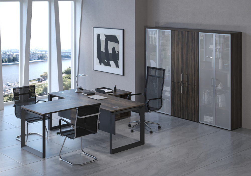 Стол журнальный на О-образном металлическом каркасе Onix Direct (Оникс Директ)