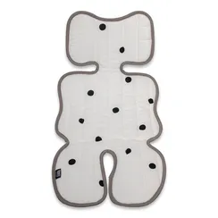 Матрасик стеганый Organic Factory Горох, белый