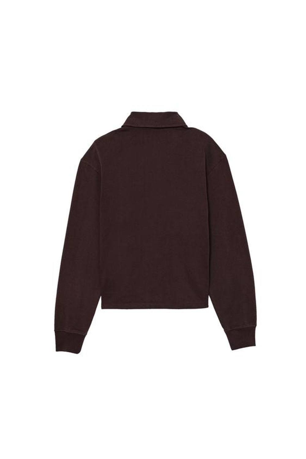 ZARA X BENITO ANTONIO ХЛОПКОВАЯ ФУТБОЛКА С ДЛИННЫМИ РУКАВАМИ, КОРИЧНЕВЫЙ