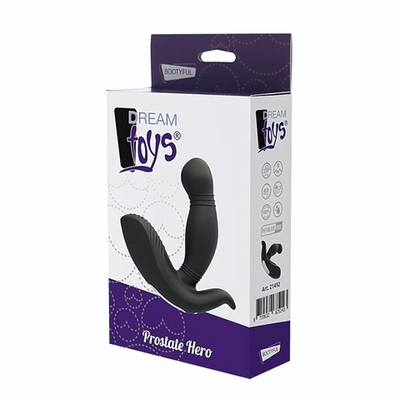 Черный вибромассажер простаты PROSTATE HERO (Цвет: черный)