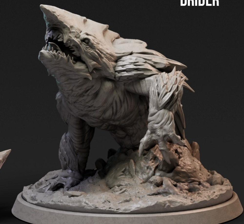 Bulette Панцирница взрослый миниатюра для dnd, днд, pathfinder, фентези, Настольная игра, НРИ, Варгейм, РПГ