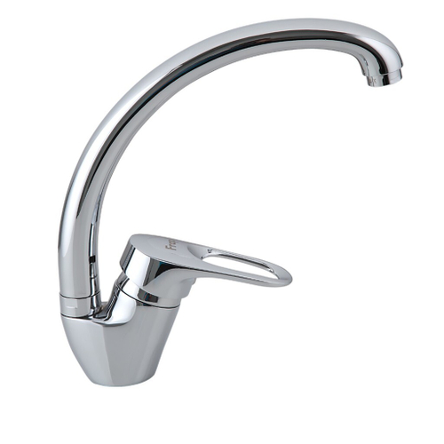 Смеситель для кухни 40к F4104-2 FRAP (выс.пов.излив, п/гайку, хром, латунь)