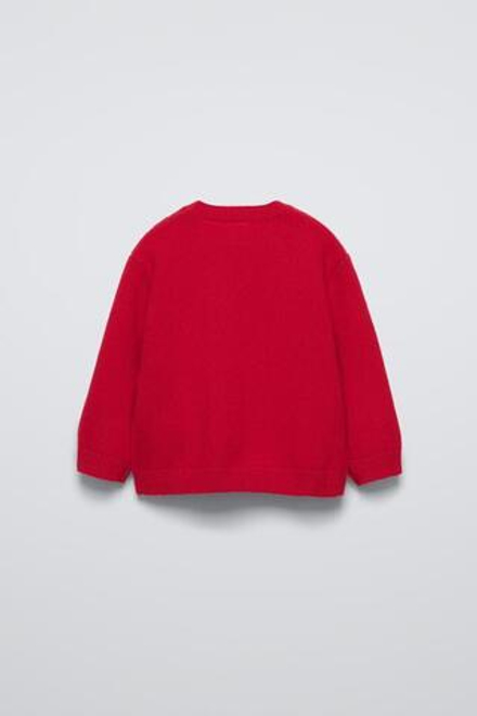 ZARA СВИТЕР ИЗ 100% КАШЕМИРА, КРАСНЫЙ