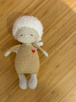 Ангел вязаный, Бежевый