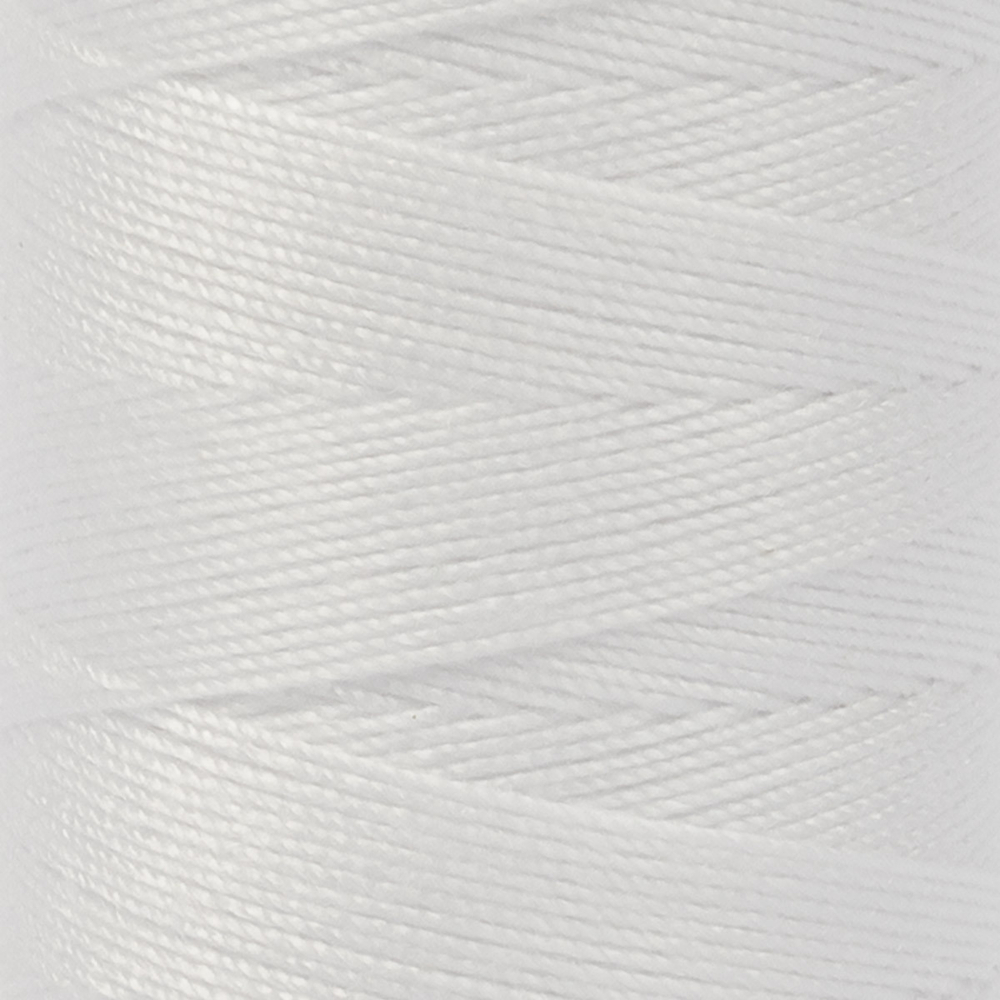 Швейные нитки (полиэстер) 20s/3 "Micron", 912 м, цв.белый