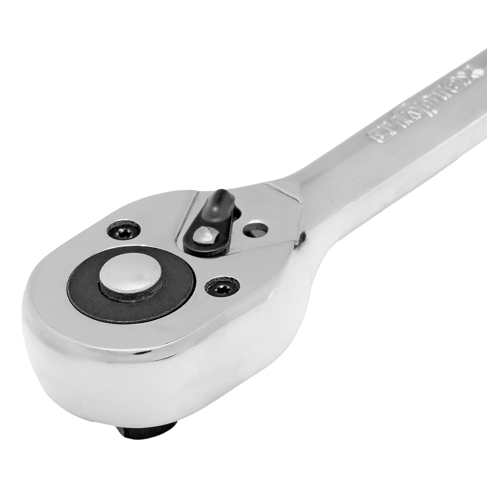 Ключ-трещотка 3/8", 45 зубьев, с быстрым сбросом, CrV, хром Сибртех