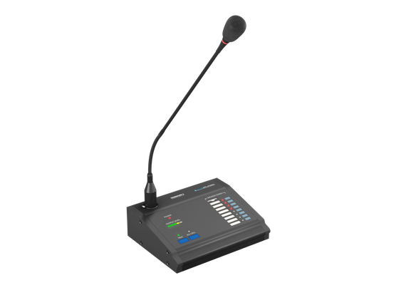 CVGAUDIO MCP-8 - удаленная настольная микрофонная консоль на 8 зон с возможностью выбора зоны вещания