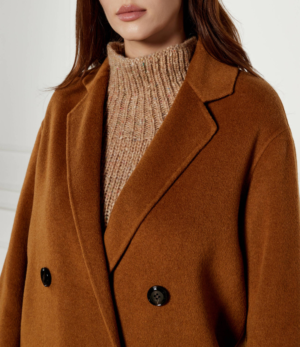 Шерстяное пальто MAX&Co. - коричневый(6016013)