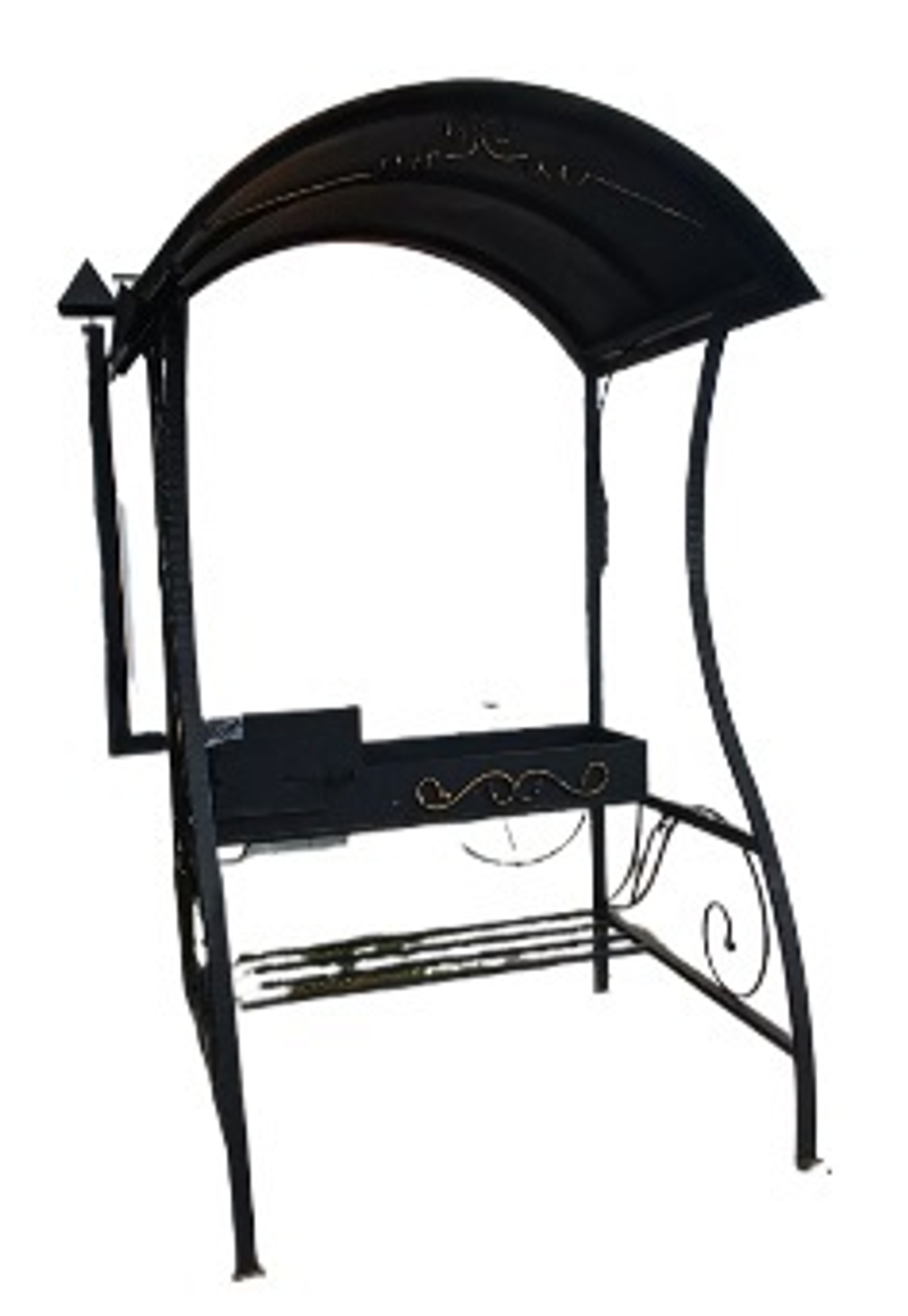 Мангал большой с печкой топка 6 мм