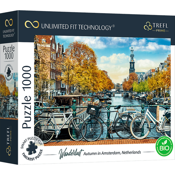 Puzzle &quot;1000 UFT&quot; - Autumn in Amsterdam, Netherlands_FSC Mix 70%