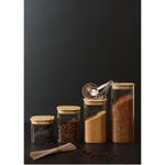 Банка для хранения smart solutions с крышкой из бамбука, 1100 мл