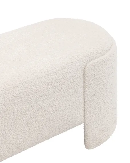 Банкетка Taks 115х41 см, белое букле