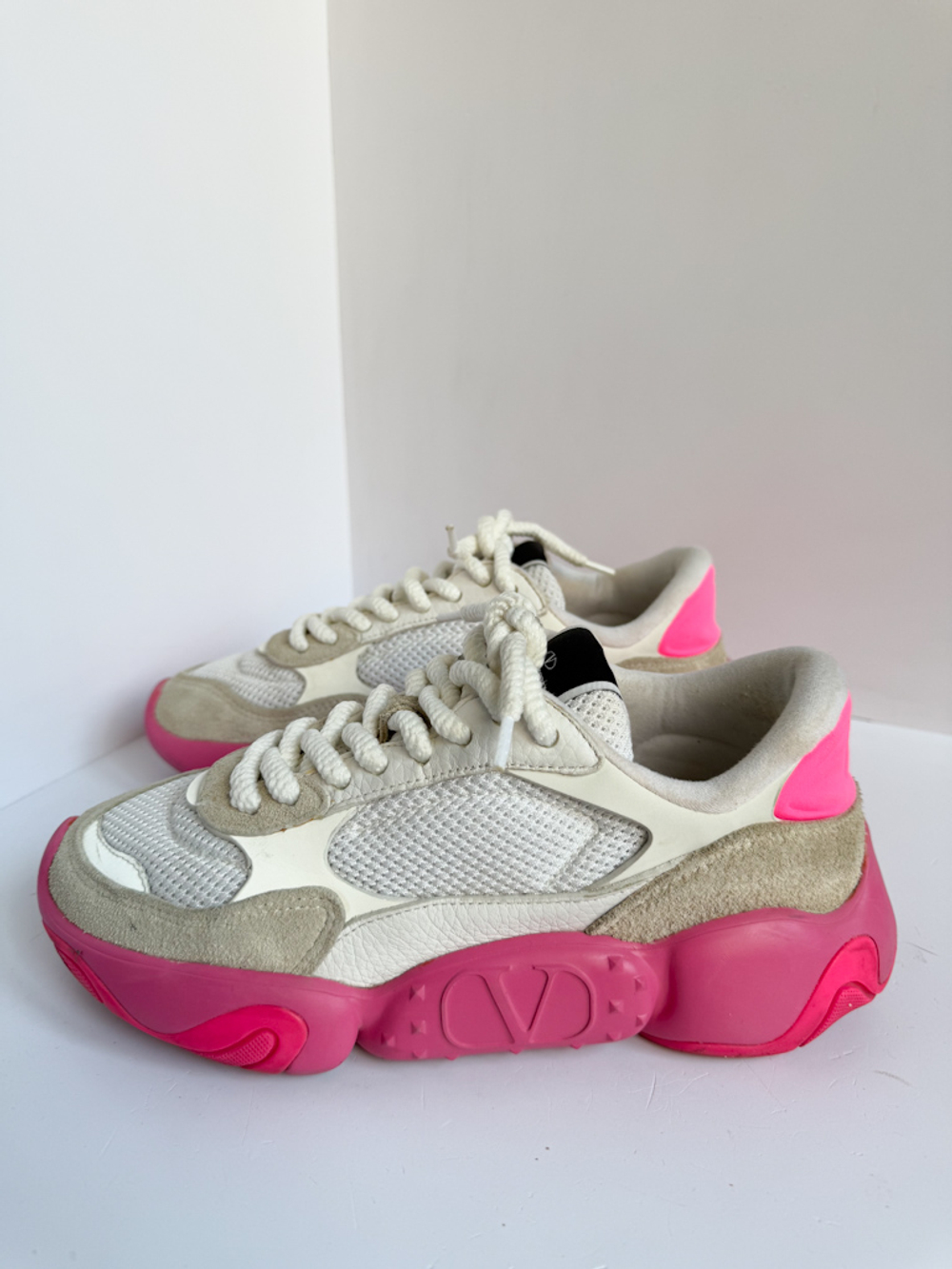 Комбинированные кроссовки Valentino Garavani, 38