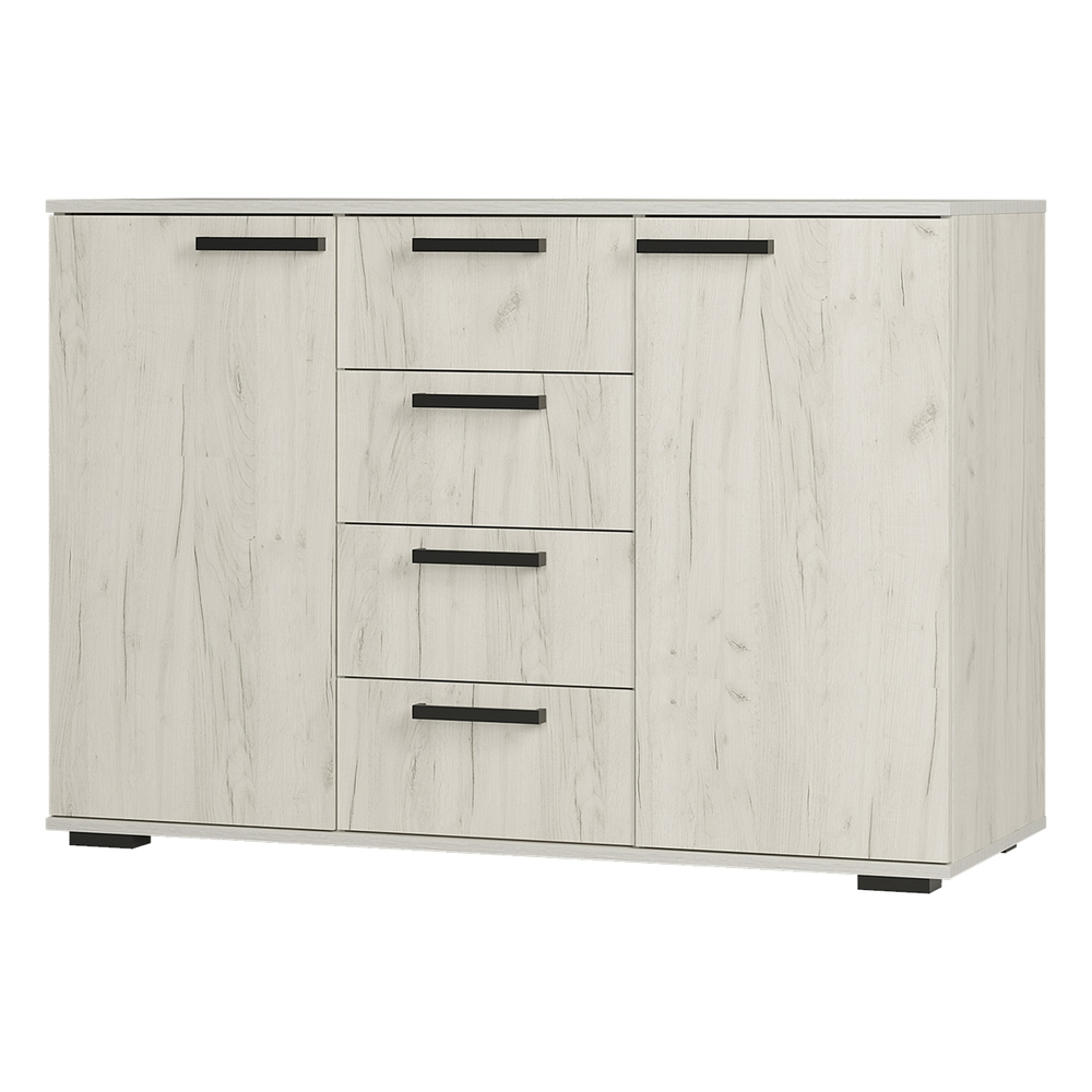 Комод Стандарт №2 NEW дуб крафт белый