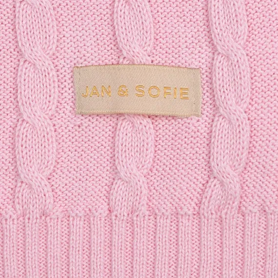 Плед Jan&amp;Sofie вязаный 100х120 Розовый